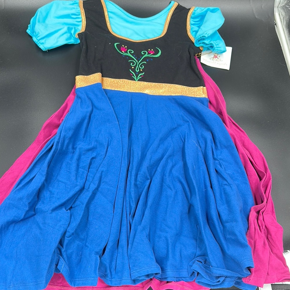 Placard Originals Frozen Anna Dress with Gold Accents- NWT